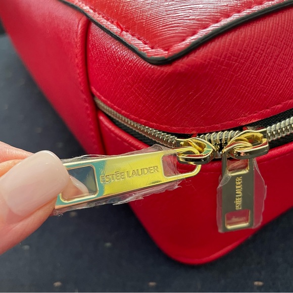 Estee Lauder Red Playing Cards Symbols Cosmetic Makeup Case - Picture 10 of 10